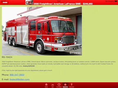 Used Fire Trucks by Firetec® screenshot 4