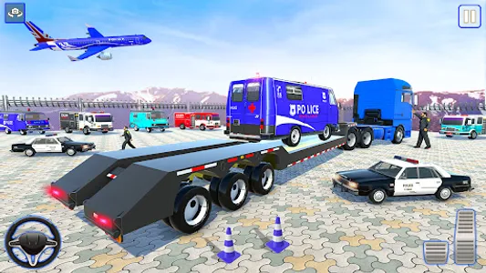 Police Fire Truck Transport screenshot 1