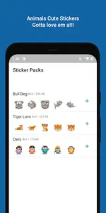 Animals Cute Sticker App screenshot 8