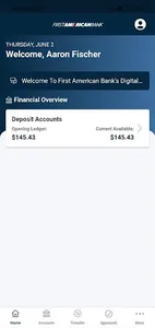 First American Bank eBusiness screenshot 1