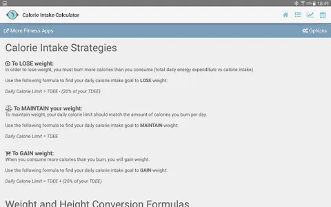 Diet Calories Start Calculator screenshot 15