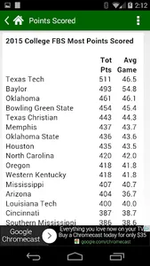 2019 College Football Schedule screenshot 7