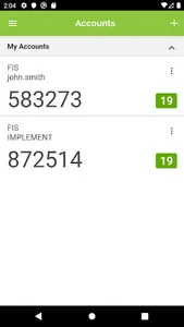 FIS Authenticator screenshot 2
