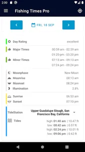 Fishing Times Pro screenshot 1