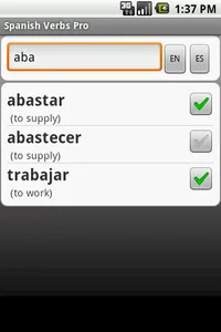 Spanish Verbs Pro Edition screenshot 4