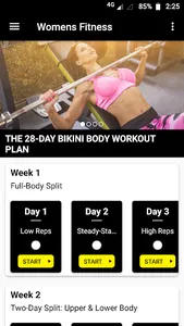 Women's Fitness : 28-DAY BIKIN screenshot 0