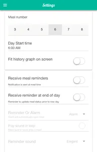 Fitness Meal Reminder screenshot 1