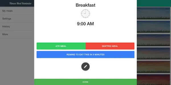 Fitness Meal Reminder screenshot 5