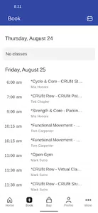 CRUfit screenshot 1