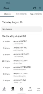 /impact/ Group Fitness screenshot 1