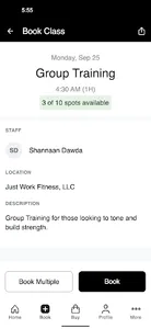 Just Work Fitness screenshot 2