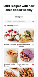 Fivesec Health: Vegan recipes screenshot 1