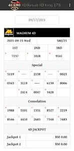 4D Result 4D King 178 screenshot 0