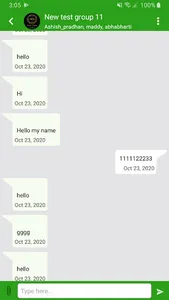 Fivour chat screenshot 2