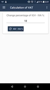 IGV Peru - Calculation of VAT  screenshot 6