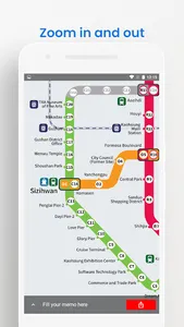 KAOHSIUNG KMRT METRO MAP screenshot 2