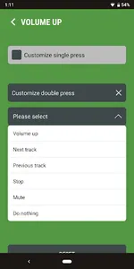 Next Track: Volume button skip screenshot 3