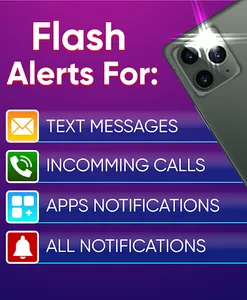 Flashlight on Call & SMS Flash screenshot 10