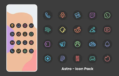 Astro - Icon Pack screenshot 1