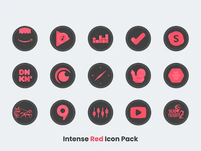 Intense Red - Icon Pack screenshot 14