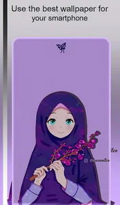 Cartoon muslimah wallpaper screenshot 1