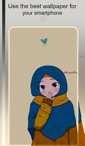 Cartoon muslimah wallpaper screenshot 3