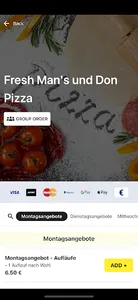 Fresh Man's und Don Pizza screenshot 1