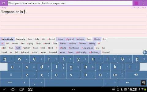 Flexpansion Keyboard FREE screenshot 8