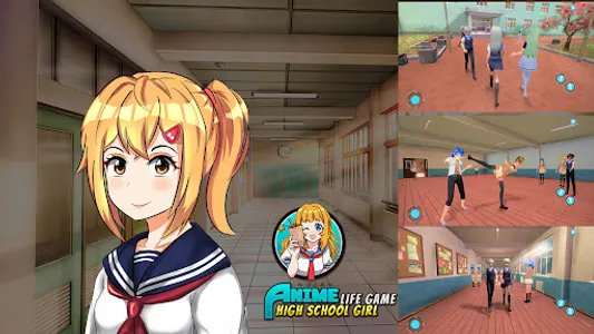 Anime High School Girl Game 3D screenshot 14