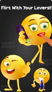 Flirty Emoji Sticker Keyboard screenshot 1