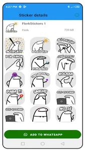 Flork Stickers memes WASticker screenshot 2