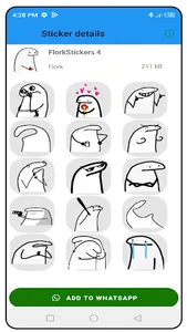Flork Stickers memes WASticker screenshot 4