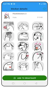 Flork Stickers memes WASticker screenshot 6