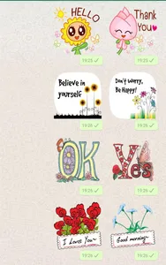 Awesome flower sticker screenshot 1