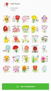 Awesome flower sticker screenshot 2