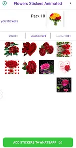 flowers stickers animated screenshot 4