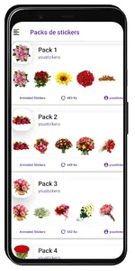 Flowers stickers screenshot 10