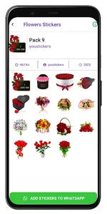 Flowers stickers screenshot 11