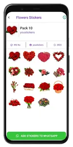 Flowers stickers screenshot 12