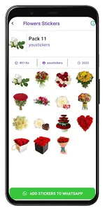 Flowers stickers screenshot 13