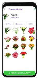Flowers stickers screenshot 14