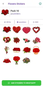 Flowers stickers screenshot 2
