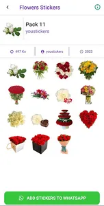 Flowers stickers screenshot 3