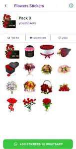 Flowers stickers screenshot 6