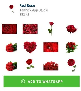 Flowers and Roses Stickers screenshot 0