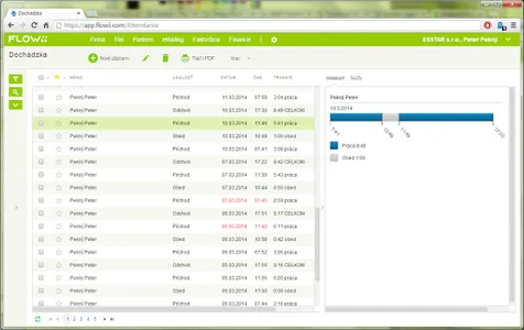 Dochádzkový Terminál FLOWii screenshot 6