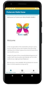 Fluttercoin FLT Crypto Wallet screenshot 0