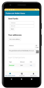 Fluttercoin FLT Crypto Wallet screenshot 2
