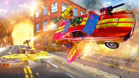 Flying Car Shooting - Car Game screenshot 3