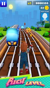 Subway Chucky Runner skyboard screenshot 3
